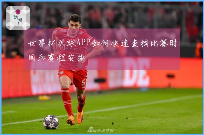 世界杯买球APP如何快速查找比赛时间和赛程安排